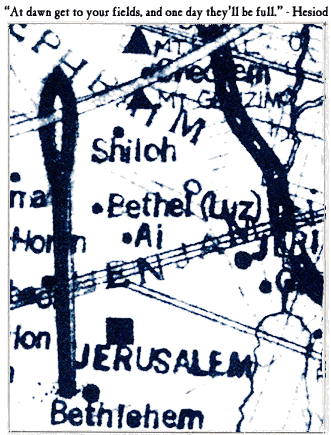 Jericho Map by Paul Zelevansky